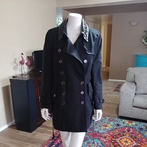 Sam Edelman Studded Trench/Rain Coat